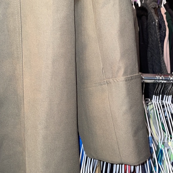 Unique One arm Long Heavy Trench Coat size Large NWOT - Picture 5 of 8